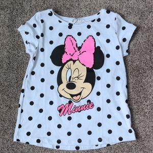 H&M reversible sequin Minnie tee, size 6-8